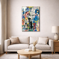 Graffiti Pop Art Leinwand 70x105 cm Street Art Wandbild